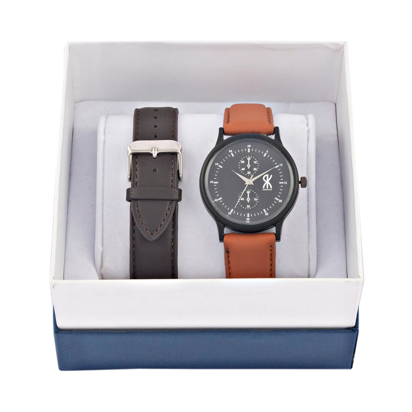 "Prime Alpha" Men's Analog Watch with 'Extra Belt'