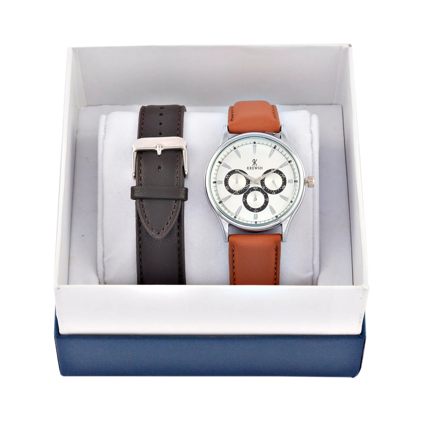 "Daily Icon" Men's Analog Watch with 'Extra Belt'