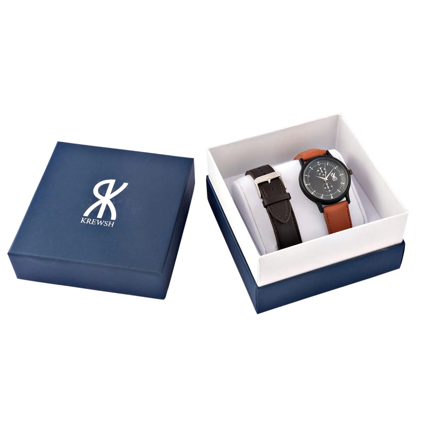 "Prime Alpha" Men's Analog Watch with 'Extra Belt'