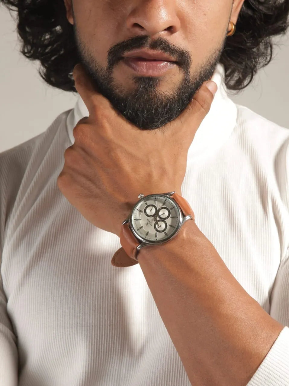 "Daily Icon" Men's Analog Watch with 'Extra Belt'