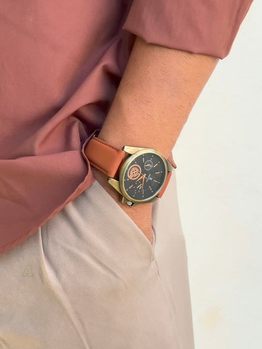 "Old Money" Luxury Analog Watch for Men with Extra Strap